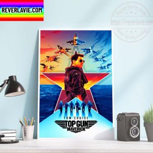 Tom Cruise Top Gun Maverick Fan Art Home Decor Poster Canvas