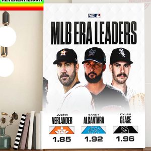 Top 3 MLB ERA Leaders Home Decor Poster Canvas