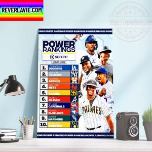 Top Team Power Rankings MLB x Sorare Home Decor Poster Canvas