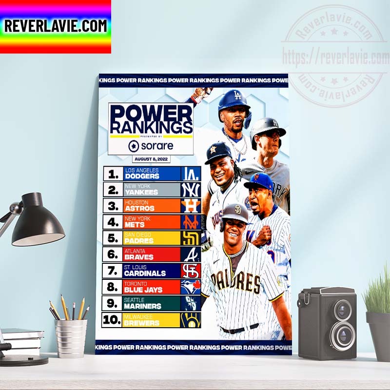 Top Team Power Rankings MLB x Sorare Home Decor Poster Canvas Top Team Power Rankings MLB x Sorare Home Decor Poster Canvas