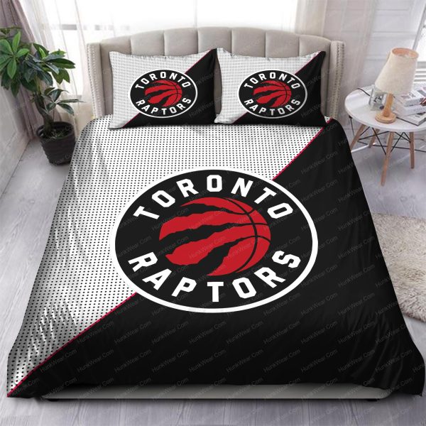 Toronto Raptors Logos Bed Set Bedding Set