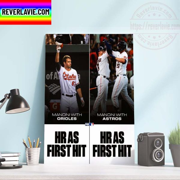 Trey Mancini HR As First Hit In A New Uniform Home Decor Poster Canvas