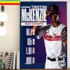 Triston McKenzie Past 9 Starts In Cleveland Guardians On MLB Home Decor Poster Canvas