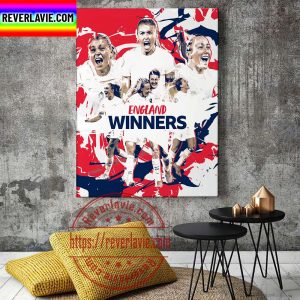 UEFA Women’s EURO 2022 England Are European Champions First Ever Major Trophy Home Decor Poster Canvas