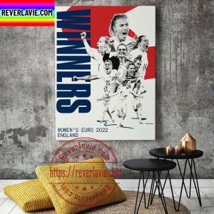 UEFA Women’s EURO 2022 England Are European Champions Home Decor Poster Canvas