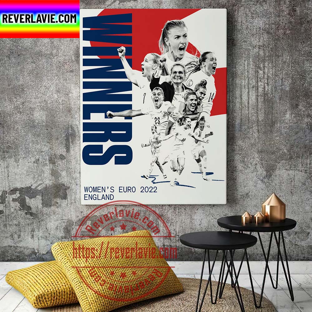 UEFA Women's EURO 2022 England Are European Champions Home Decor Poster Canvas UEFA Women's EURO 2022 England Are European Champions Home Decor Poster Canvas