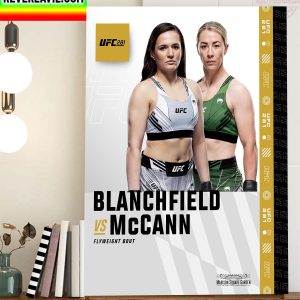 UFC 281 Blanchfield Vs McCann Flyweight Bout Home Decor Poster Canvas