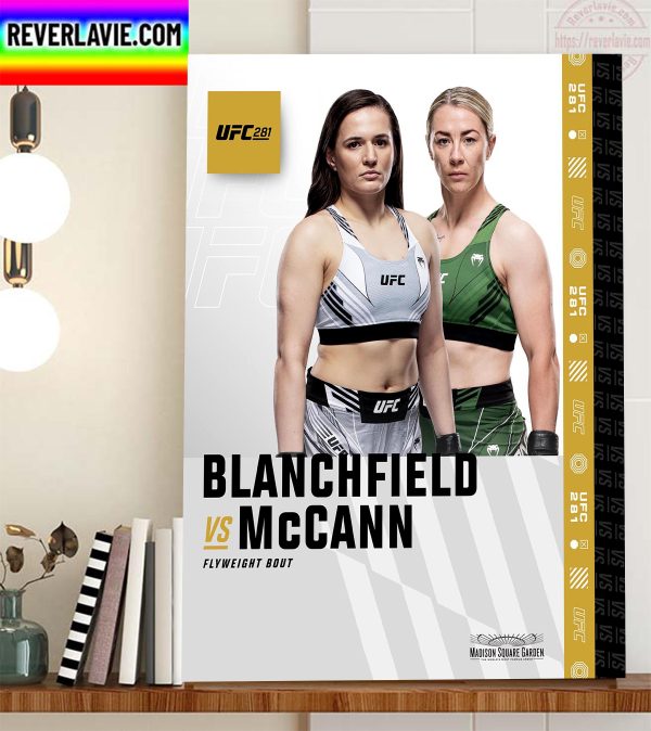 UFC 281 Blanchfield Vs McCann Flyweight Bout Home Decor Poster Canvas