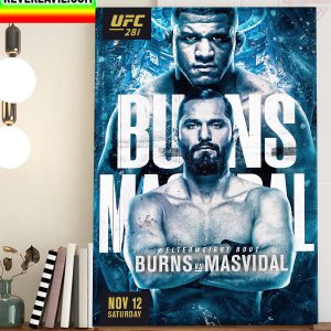 UFC 281 Burns vs Masvidal In Welterweight Bout Home Decor Poster Canvas