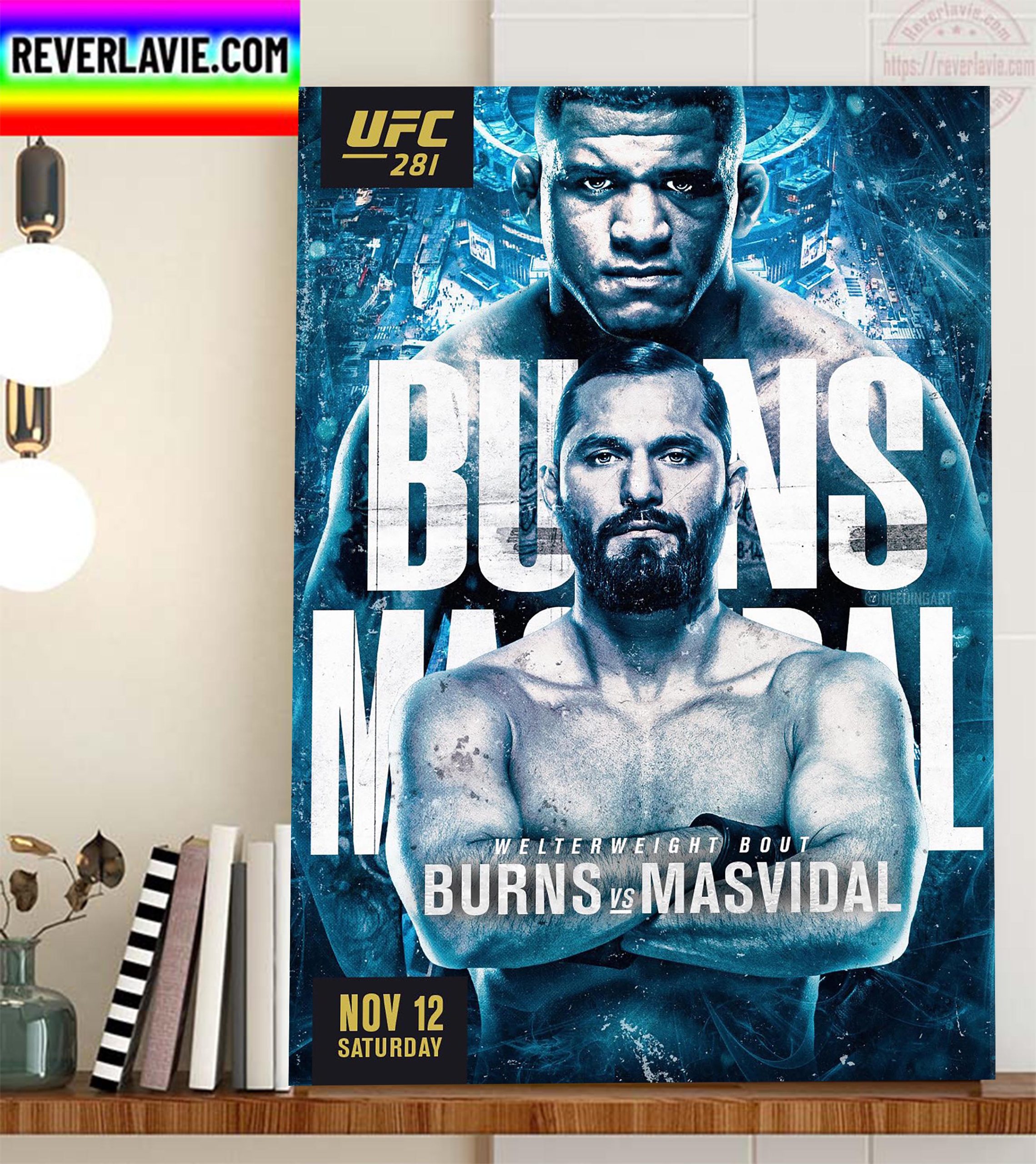 UFC 281 Burns vs Masvidal In Welterweight Bout Home Decor Poster Canvas UFC 281 Burns vs Masvidal In Welterweight Bout Home Decor Poster Canvas