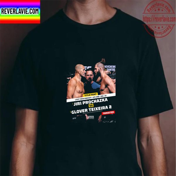 UFC 282 Light Heavyweight Title Jiri Prochazka vs Glover Teixeira 2 Unisex T-Shirt