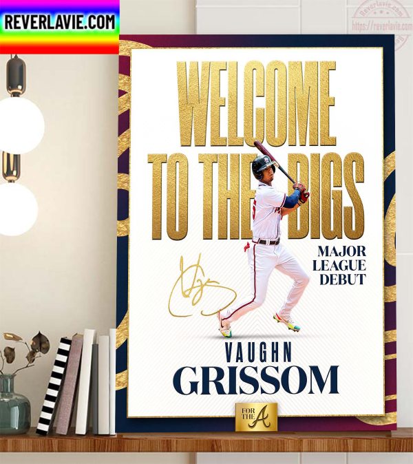 Vaughn Grissom Major League Debut Atlanta Braves Home Decor Poster Canvas
