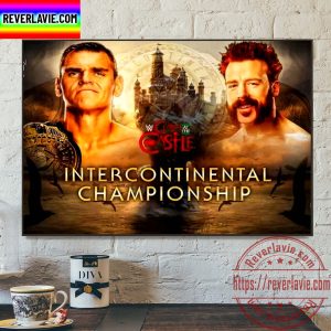 WWE Clash At The Castle Intercontinental Championship Home Decor Poster Canvas