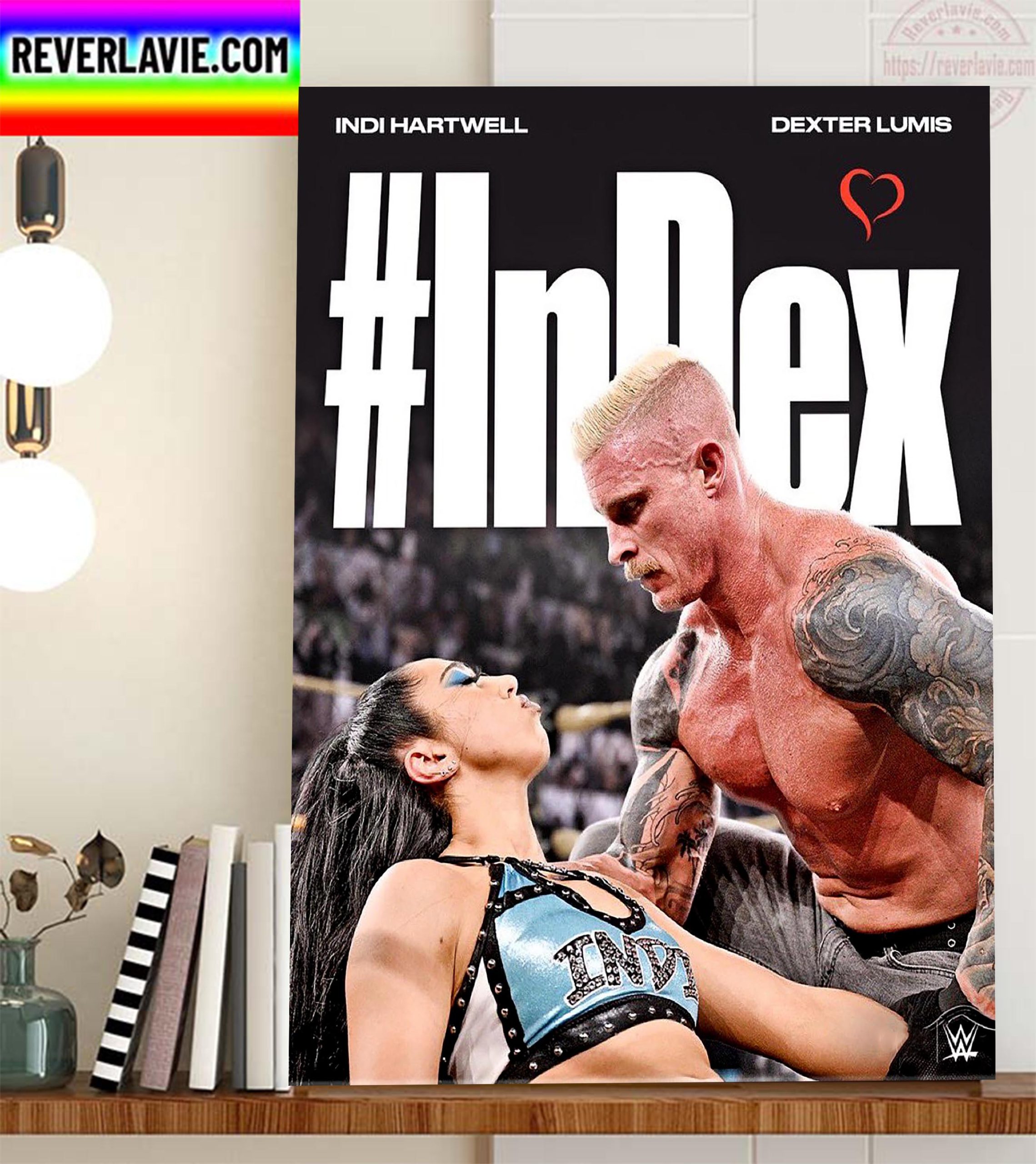 WWE NXT InDex Forever Indi Hartwell and Dexter Lumis Home Decor Poster Cavas WWE NXT InDex Forever Indi Hartwell and Dexter Lumis Home Decor Poster Cavas