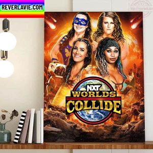 WWE NXT Worlds Collide Womens Tag Team Titles Home Decor Poster Canvas