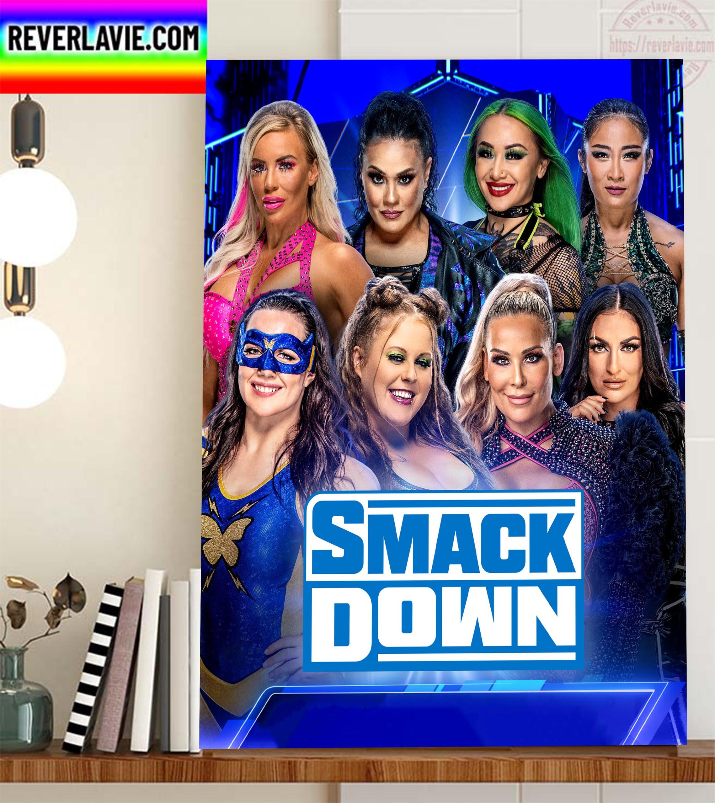 WWE Smack Down Womens Tag Team Championship Tournament Home Decor Poster Cavas WWE Smack Down Womens Tag Team Championship Tournament Home Decor Poster Cavas