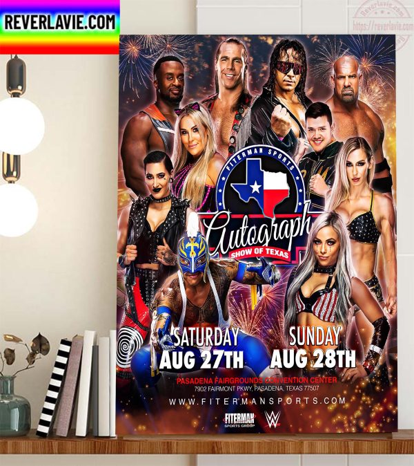 WWE Superstars Fiterman Sports Autograph Show Of Texas Home Decor Poster Canvas