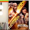 WWE Wrestlemania 39 Poster Home Decor Poster Canvas