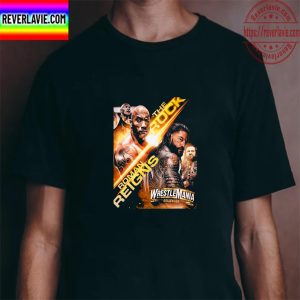 WWE WrestleMania 39 The Rock vs Roman Reigns Unisex T-Shirt