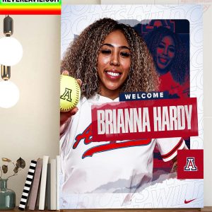 Welcome Brianna Hardy To Arizona Softball Home Decor Poster Canvas