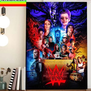 What if Stranger Things x WWE Home Decor Poster Canvas