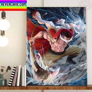 Whitebeard Using Gura Gura No Mi In Marineford Home Decor Poster Canvas