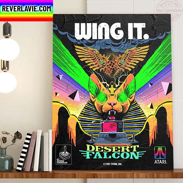 Wing It Desert Falcon In 50 Years Of Atari Cover Collection Home Decor Poster Canvas Wing It Desert Falcon In 50 Years Of Atari Cover Collection Home Decor Poster Canvas