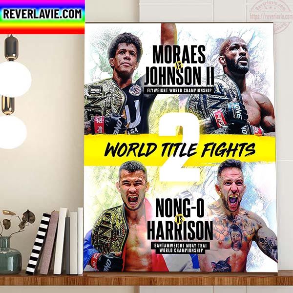 World Title Fights On One Championship Home Decor Poster Canvas World Title Fights On One Championship Home Decor Poster Canvas