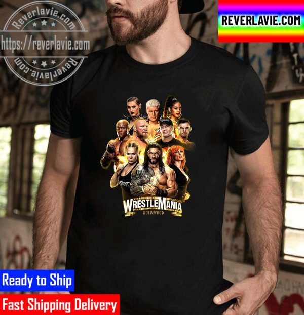 WrestleMania Hollywood 2023 All Wrestlers Unisex T-Shirt