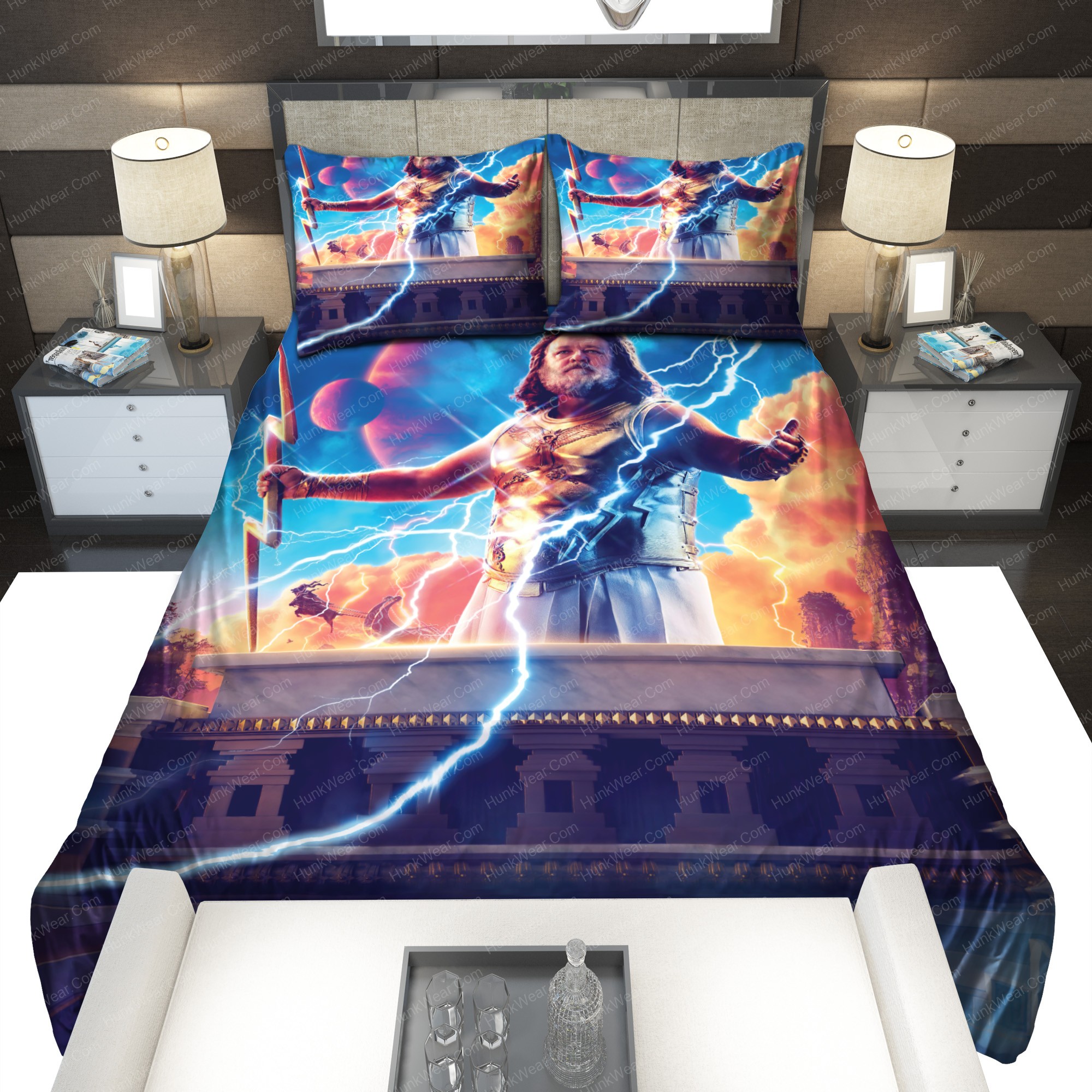 Zeus Thor Love And Thunder Russell Crowe Bedding Sets Zeus Thor Love And Thunder Russell Crowe Bedding Sets