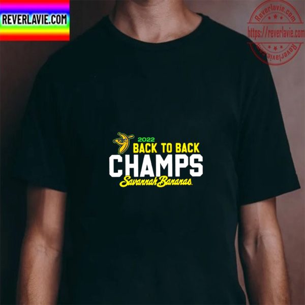 2022 Back To Back Champs Savannah Bananas Unisex T-Shirt