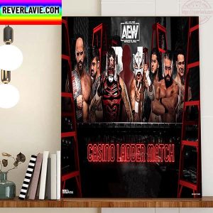 AEW Casino Ladder Match Home Decor Poster Canvas