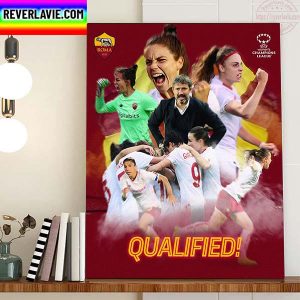 AS Roma Femminile Qualified UEFA Women’s Champions League Home Decor Poster Canvas