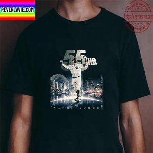 Aaron Judge 55 HR For New York Yankees In MLB Unisex T-Shirt