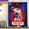 Aaron Judge 60 Home Runs New York Yankees In MLB Home Decor Poster Canvas