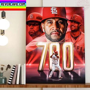 Albert Pujols The 700 Home Run Club Home Decor Poster Canvas