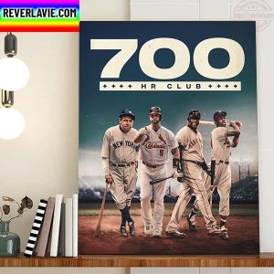 Albert Pujols The St Louis Cardinals 700 HR Club Home Decor Poster Canvas