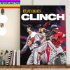 Atlanta Braves Clinch MLB Postseason 2022 Home Decor Poster Canvas
