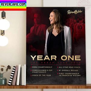Becky Hammon Coach Las Vegas Aces Champs 2022 WNBA Champions Home Decor Poster Canvas