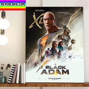Black Adam New Poster Movie Of DC Comics Home Decor Poster Canvas
