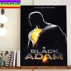 Black Adam New Poster Movie Power Born From Rage Home Decor Poster Canvas