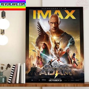 Black Adam Poster Of DC Comics For IMAX Home Decor Poster Canvas