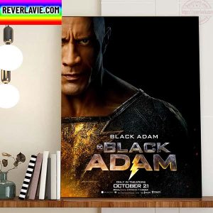Black Adam The Rock In DC Comics Black Adam New Poster Movie Home Decor Poster Canvas