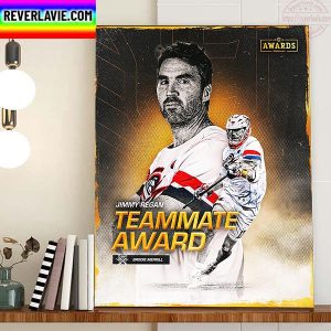 Brodie Merrill Is 2022 PLL Jimmy Regan Teammate Award Home Decor Poster Canvas