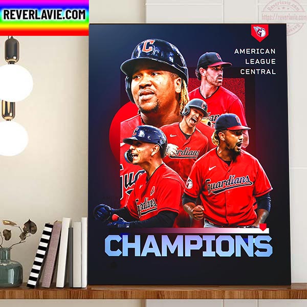 Cleveland Guardians 2022 American League Central Champions Home Decor Poster Canvas Cleveland Guardians 2022 American League Central Champions Home Decor Poster Canvas