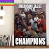 Cleveland Guardians Are AL Central Champions Home Decor Poster Canvas