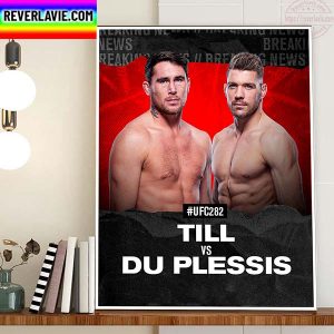 Darren Till vs Dricus Du Plessis At UFC 282 Home Decor Poster Canvas