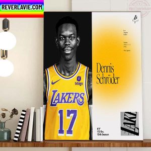 Dennis Schroder Return To The Los Angeles Lakers NBA Home Decor Poster Canvas