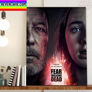 Fear Walking Dead Together We Will Survive Iconic Duo Home Decor Poster Canvas