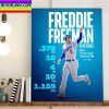Freddie Freeman Los Angeles Dodgers Postseason Baseball Home Decor Poster Canvas